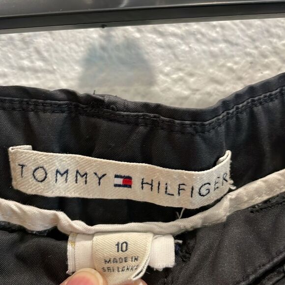 Tommy Hilfiger Black Wide Leg Cargo Pants Size 10 - Picture 4 of 7